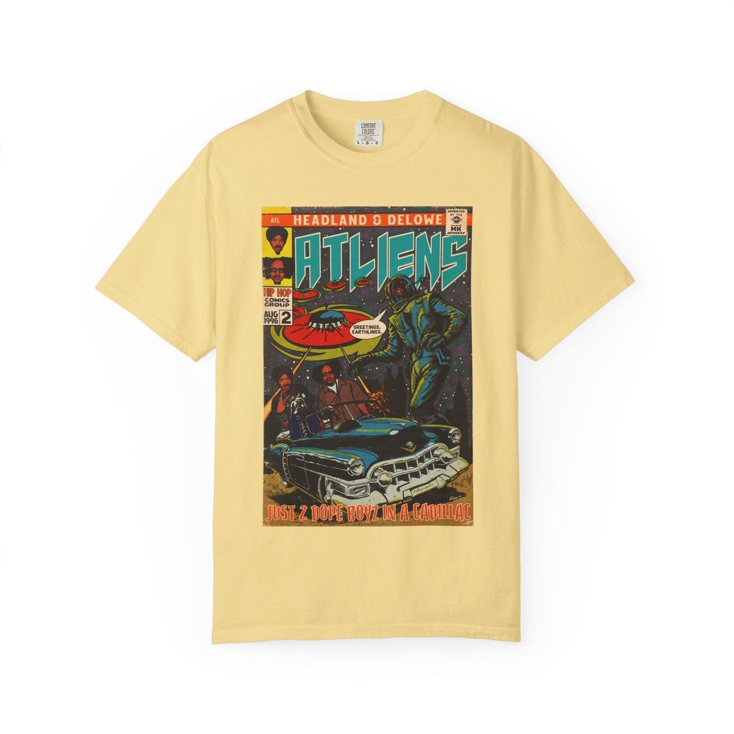 ATLiens - 2 Dope Boyz in a Cadillac - Unisex Comfort Colors T-shirt Fine Art Of MK