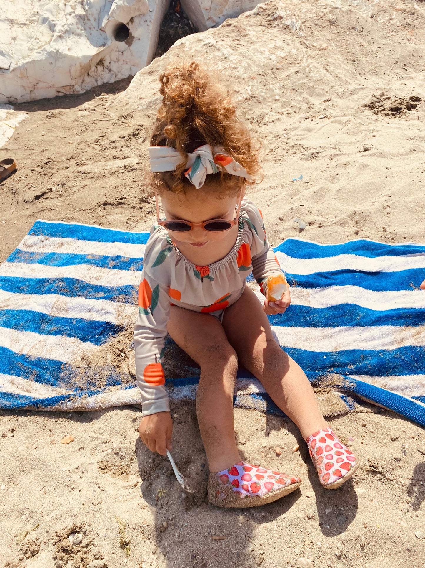 Non-Slip Sole, Unisex Baby, Children's Sea Shoes, Pool Booties, Srawberry Ella Bonna Baby