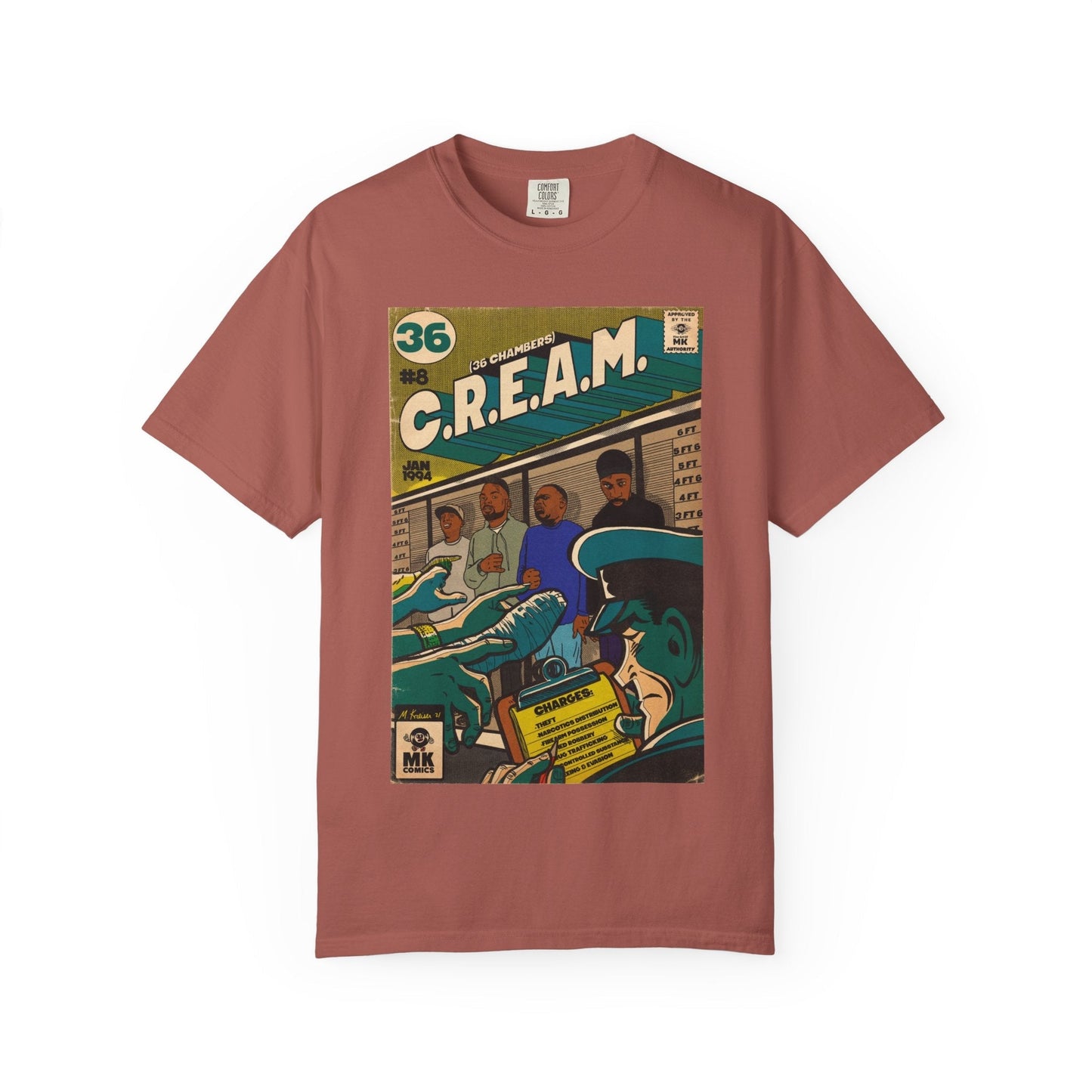 C.R.E.A.M - Unisex Comfort Colors T-shirt Fine Art Of MK