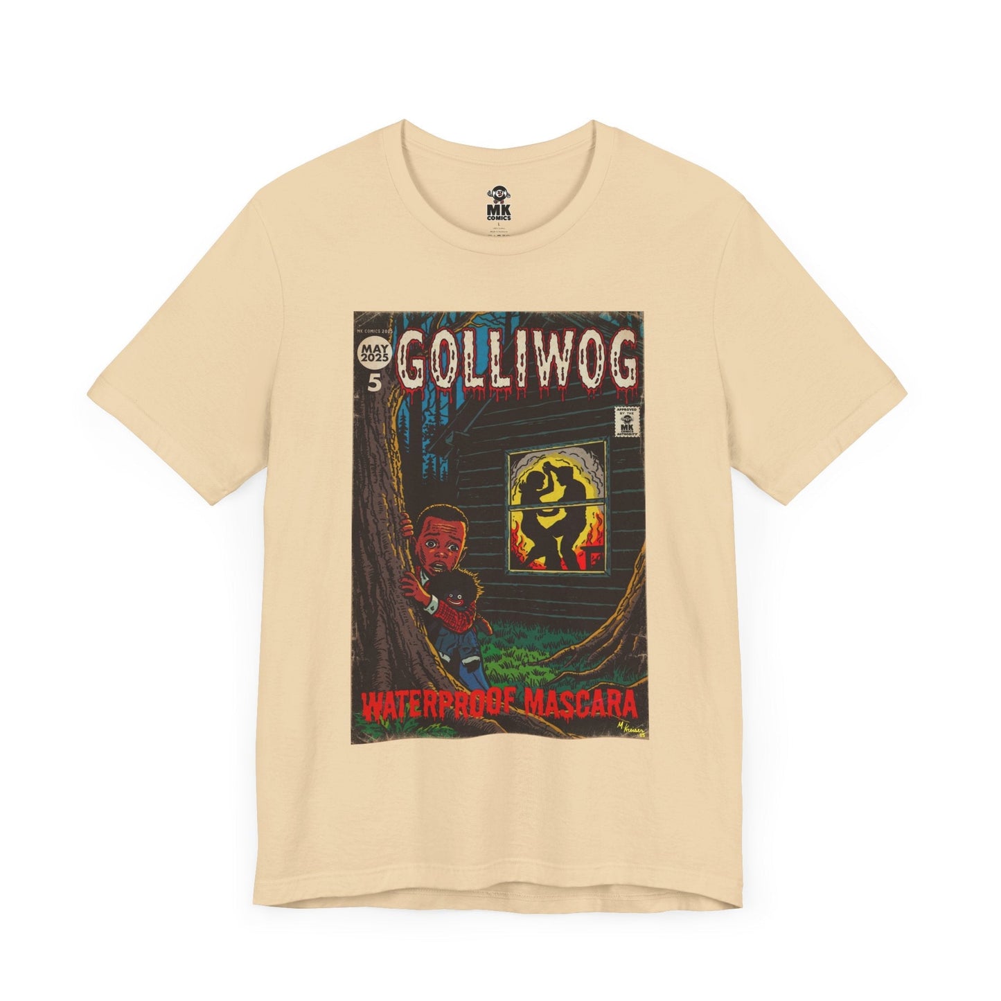 Waterproof Mascara - Golliwog - Unisex Jersey Short Sleeve Tee Fine Art Of MK