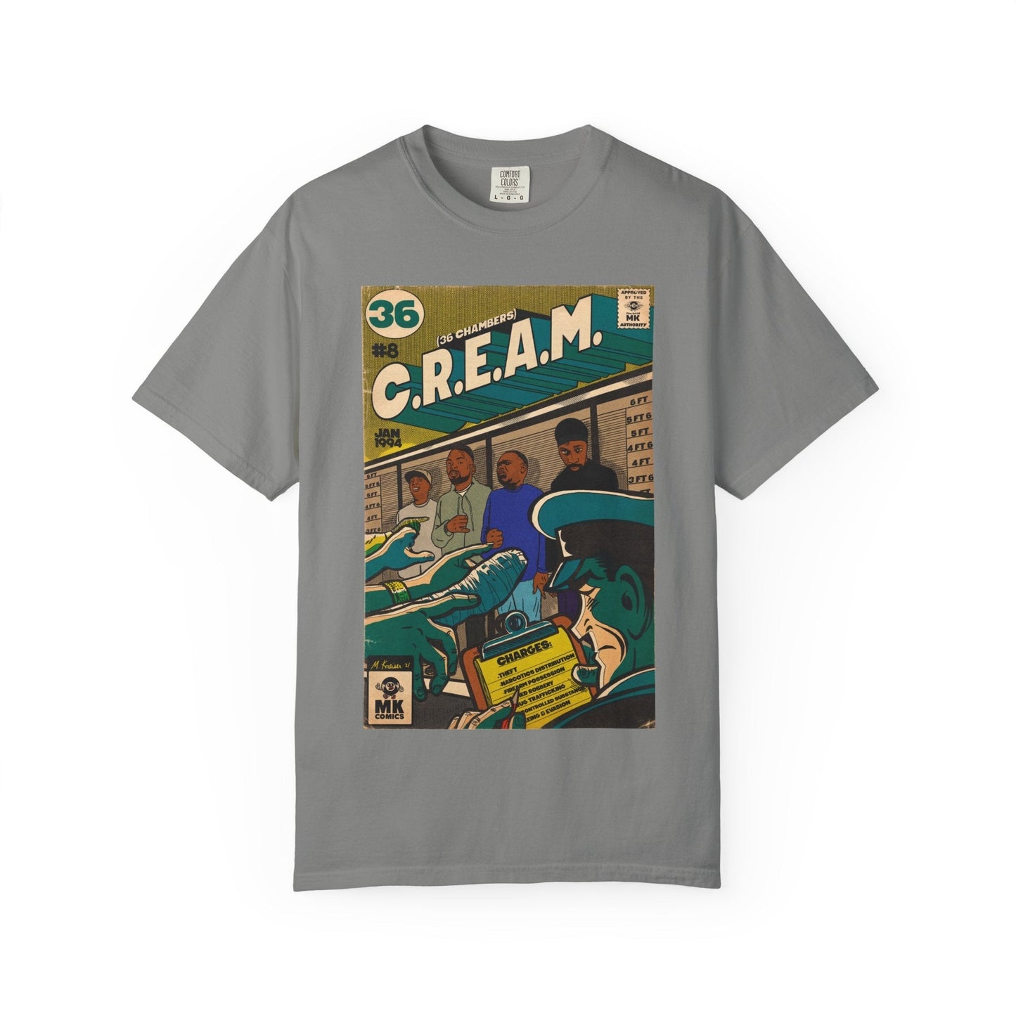 C.R.E.A.M - Unisex Comfort Colors T-shirt Fine Art Of MK