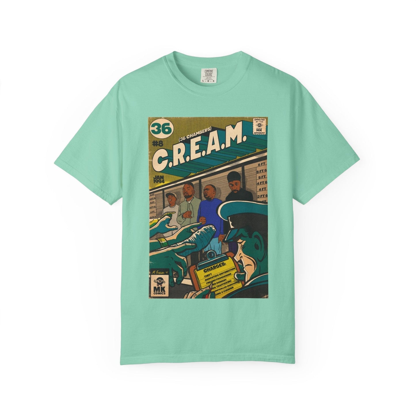 C.R.E.A.M - Unisex Comfort Colors T-shirt Fine Art Of MK
