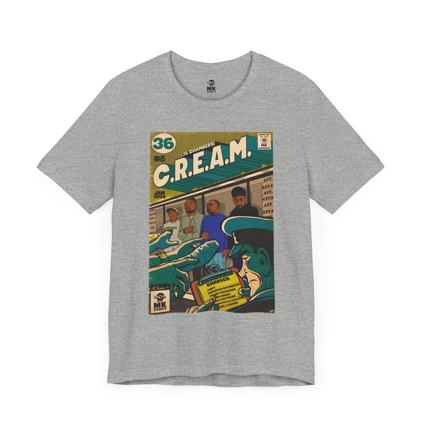C.R.E.A.M - Unisex Jersey Short Sleeve Teem Fine Art Of MK