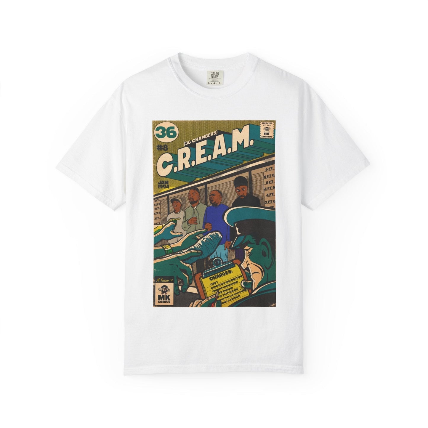 C.R.E.A.M - Unisex Comfort Colors T-shirt Fine Art Of MK