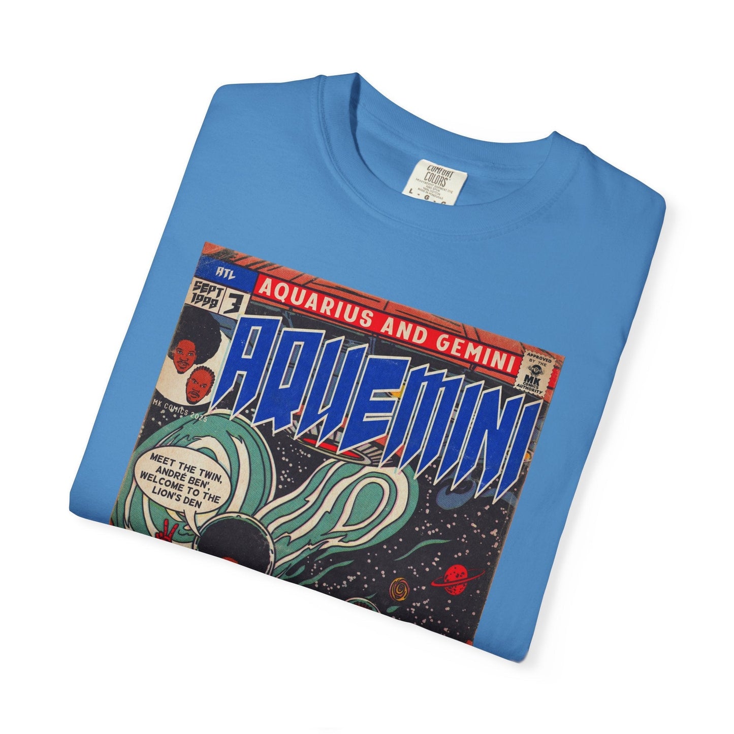 Aquemini - Comic Book Art - Unisex Comfort Colors T-shirt Fine Art Of MK