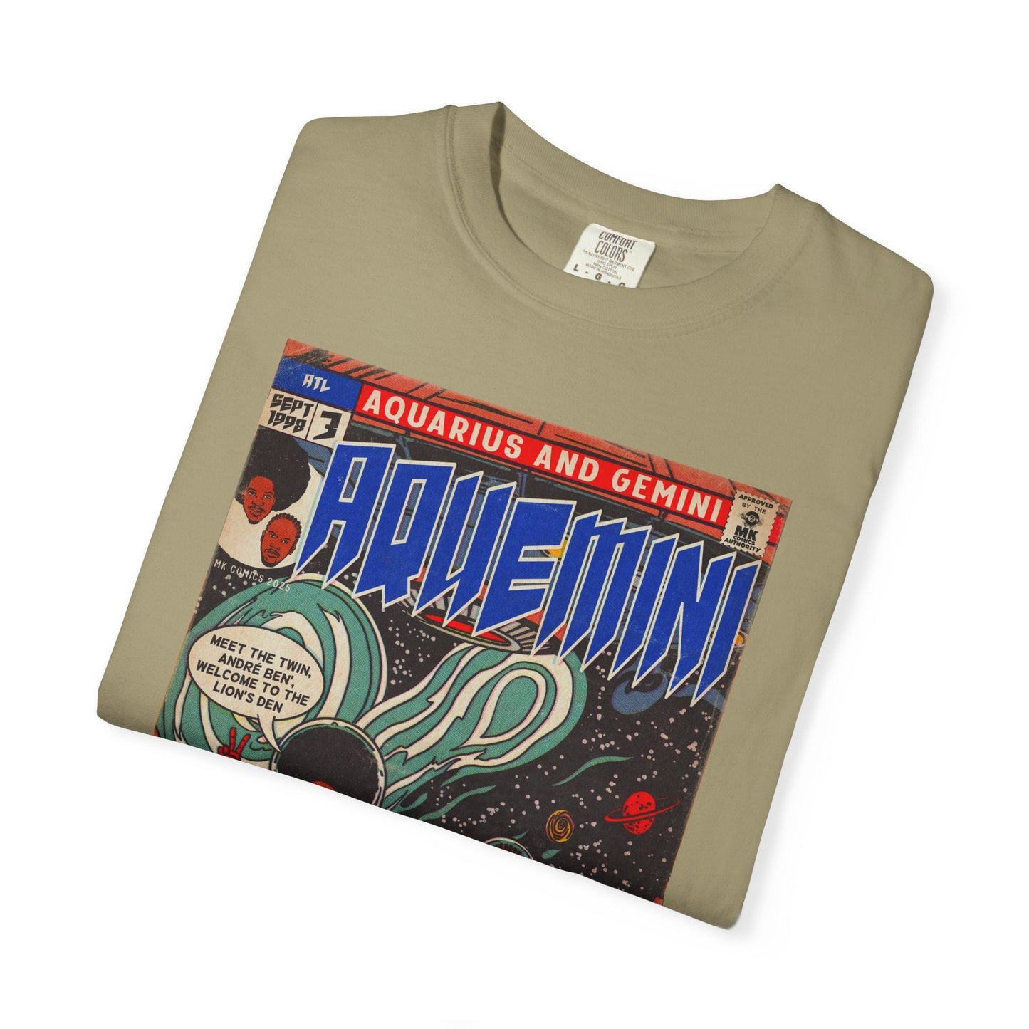 Aquemini - Comic Book Art - Unisex Comfort Colors T-shirt Fine Art Of MK