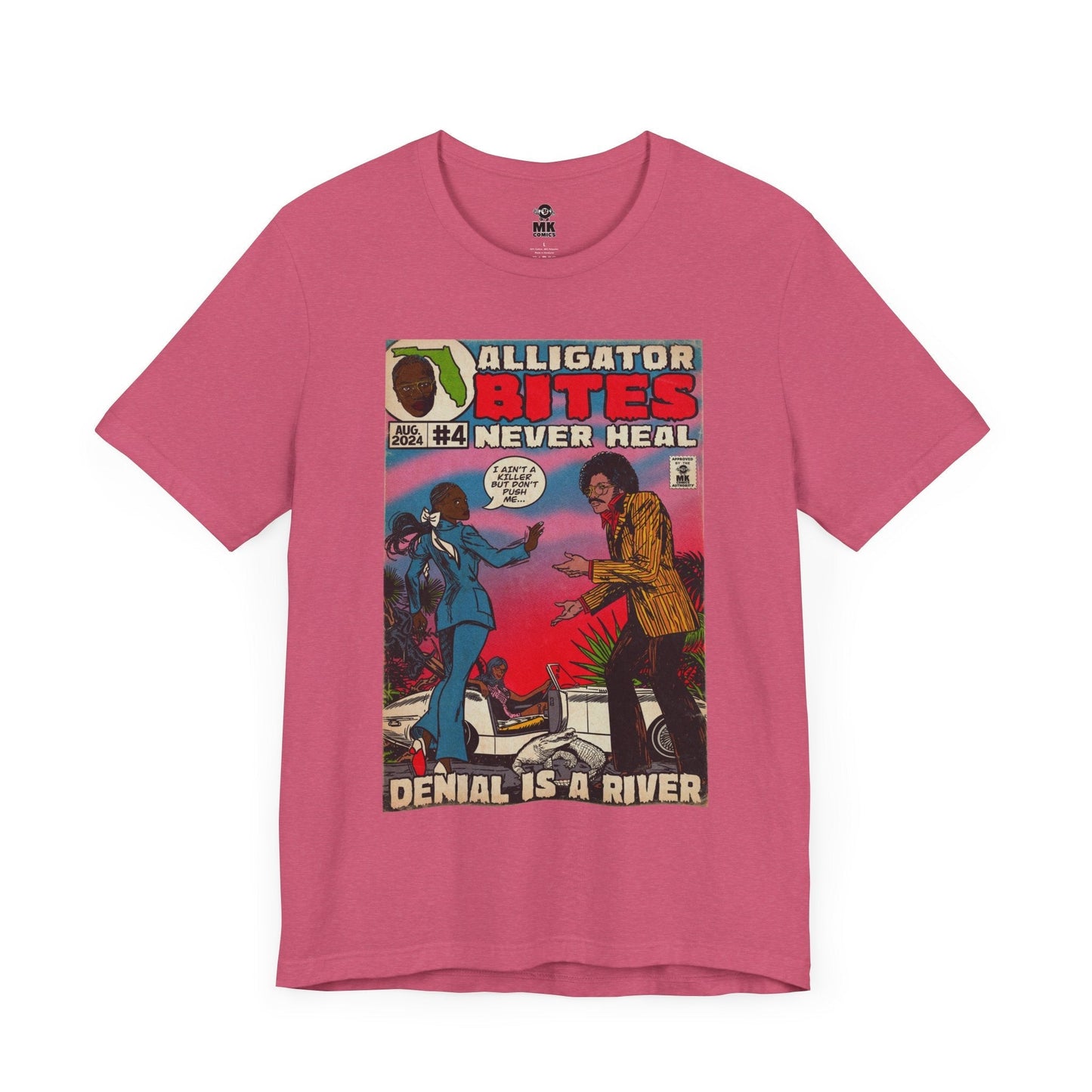 Denial is a River - Alligator Bites - Unisex Jersey Short Sleeve Tee Fine Art Of MK