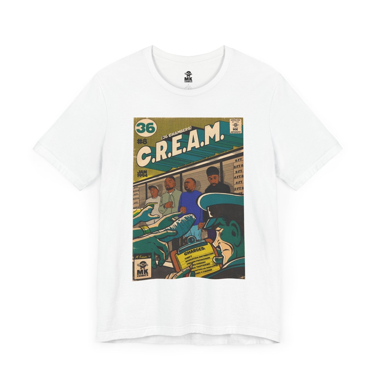 C.R.E.A.M - Unisex Jersey Short Sleeve Teem Fine Art Of MK