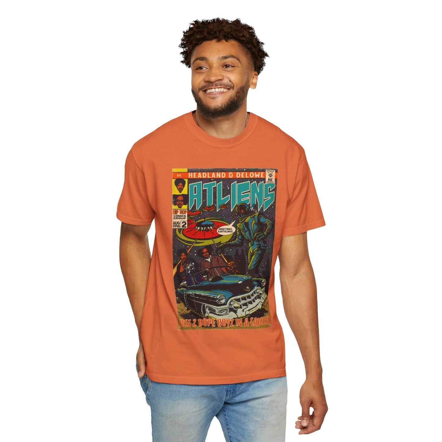 ATLiens - 2 Dope Boyz in a Cadillac - Unisex Comfort Colors T-shirt Fine Art Of MK