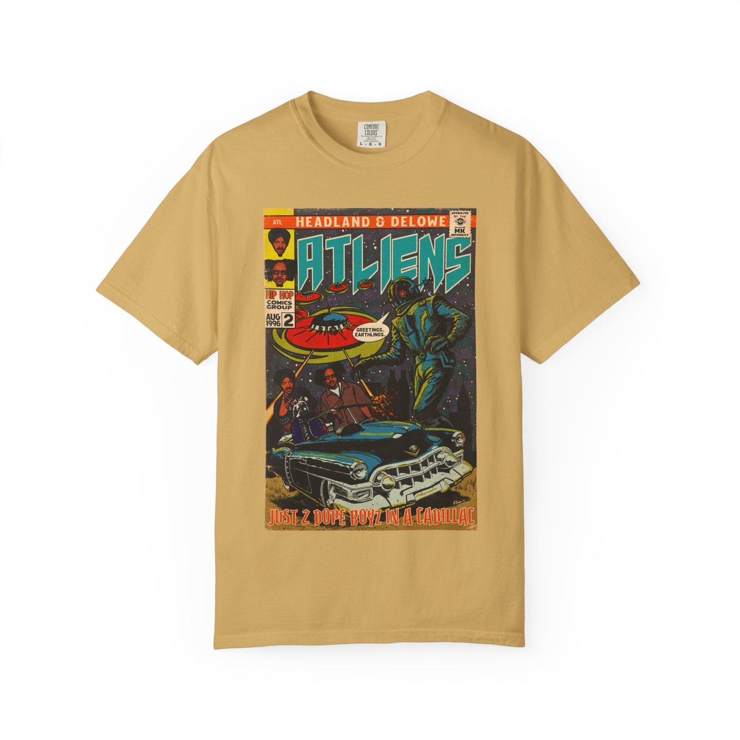 ATLiens - 2 Dope Boyz in a Cadillac - Unisex Comfort Colors T-shirt Fine Art Of MK