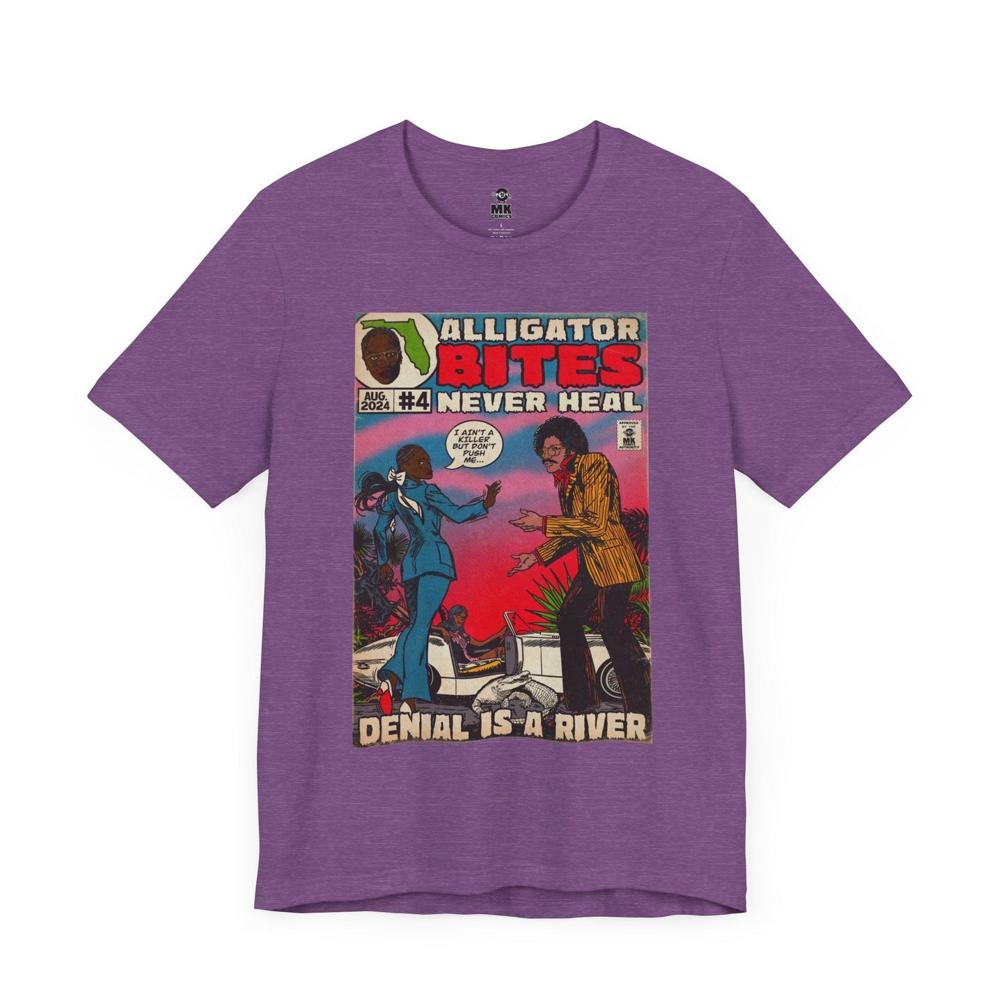 Denial is a River - Alligator Bites - Unisex Jersey Short Sleeve Tee Fine Art Of MK