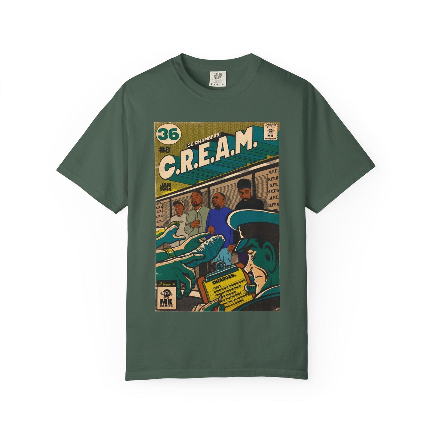 C.R.E.A.M - Unisex Comfort Colors T-shirt Fine Art Of MK