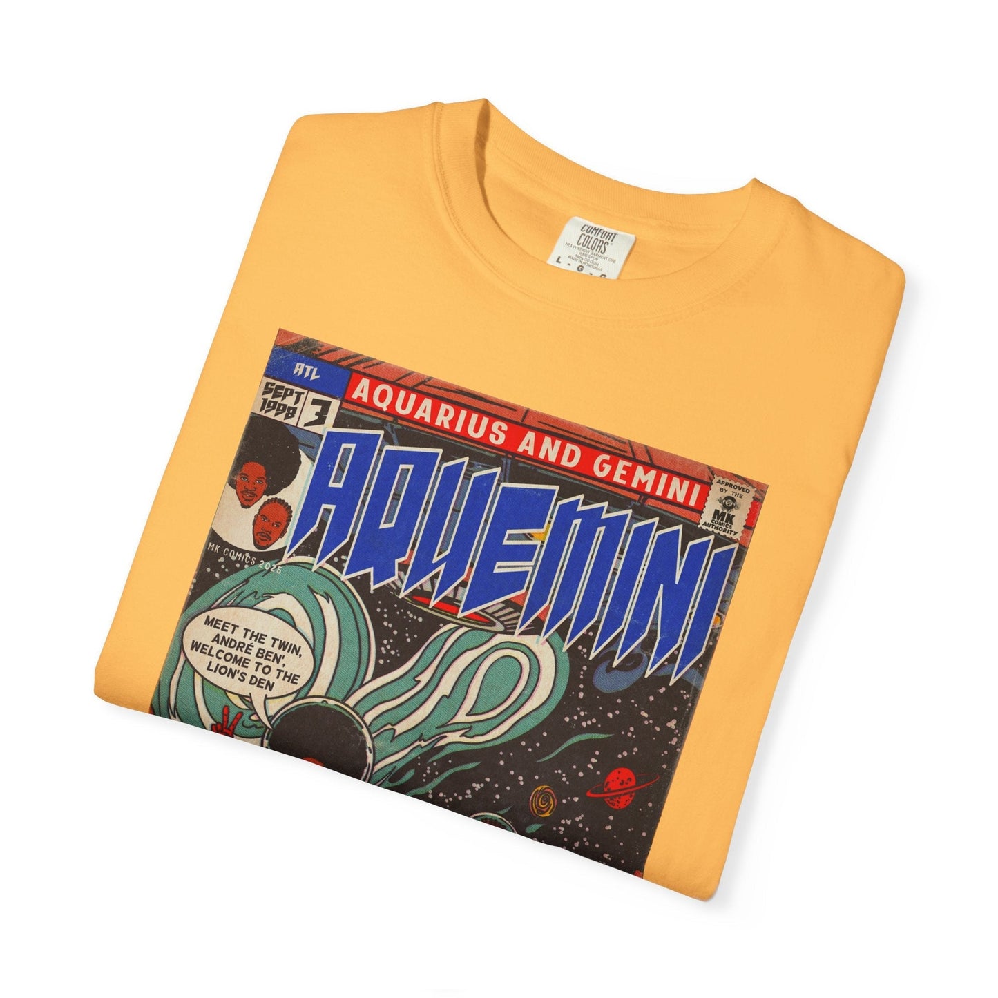 Aquemini - Comic Book Art - Unisex Comfort Colors T-shirt Fine Art Of MK