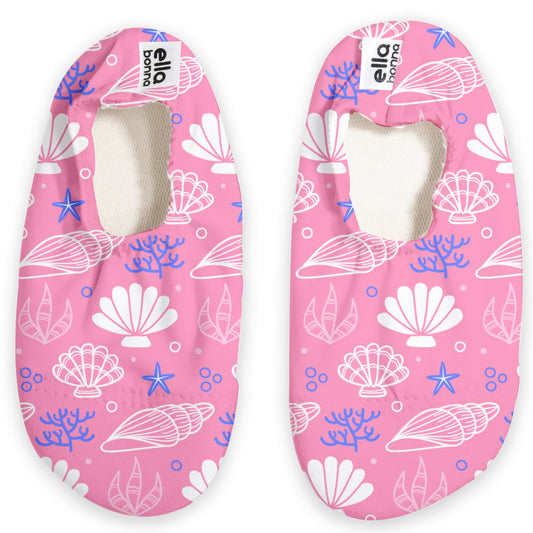 Non-Slip Sole, Unisex Baby, Children's Sea Shoes, Pool Booties, Seashell Ella Bonna Baby