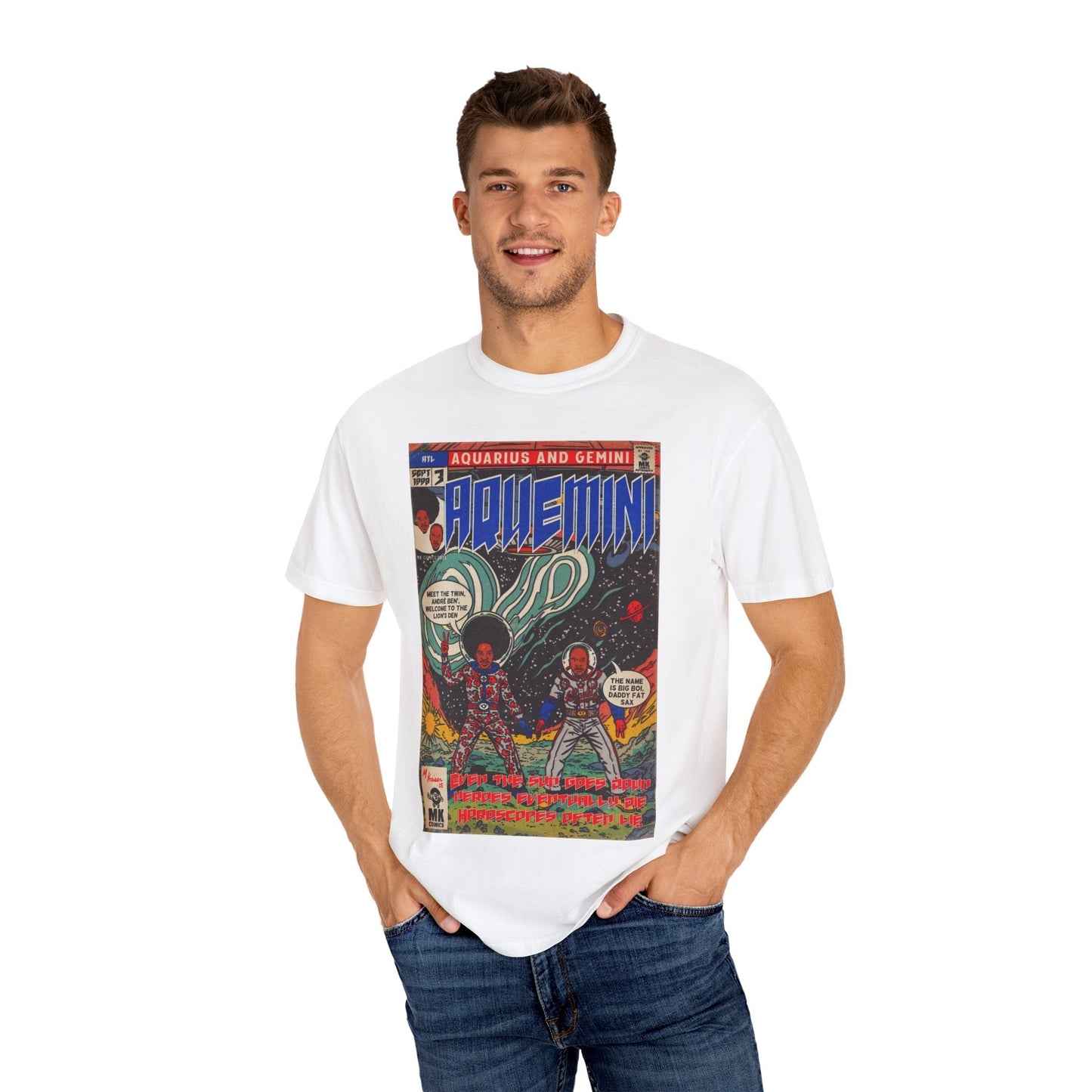 Aquemini - Comic Book Art - Unisex Comfort Colors T-shirt Fine Art Of MK