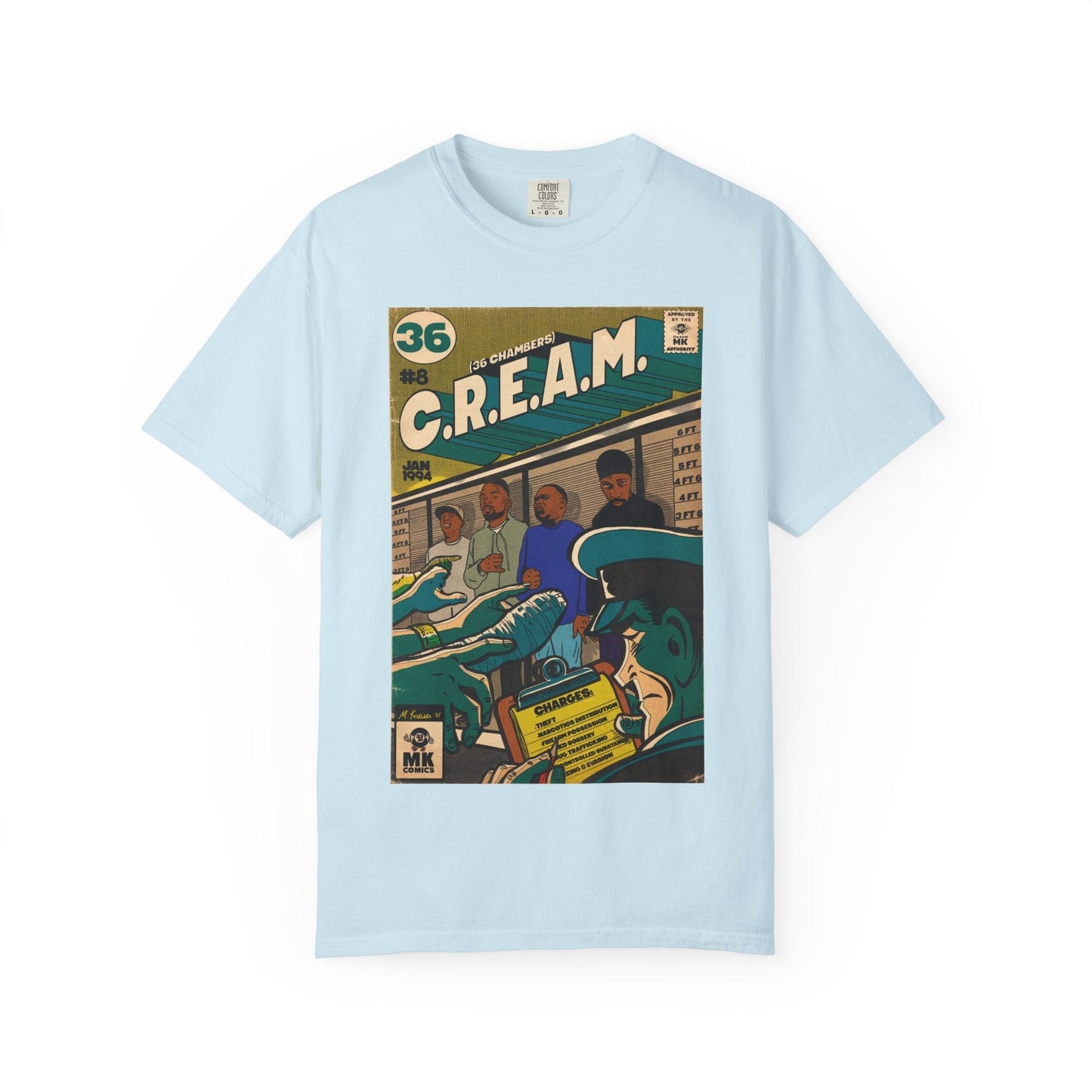 C.R.E.A.M - Unisex Comfort Colors T-shirt Fine Art Of MK