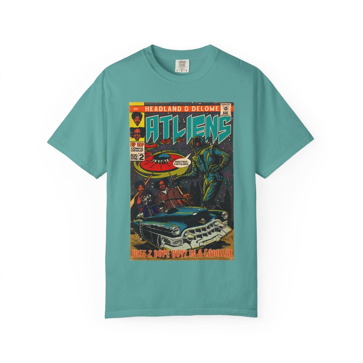 ATLiens - 2 Dope Boyz in a Cadillac - Unisex Comfort Colors T-shirt Fine Art Of MK