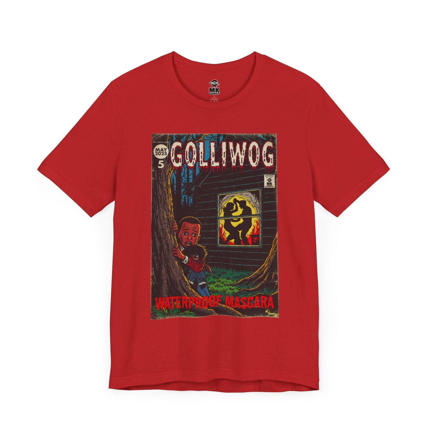 Waterproof Mascara - Golliwog - Unisex Jersey Short Sleeve Tee Fine Art Of MK