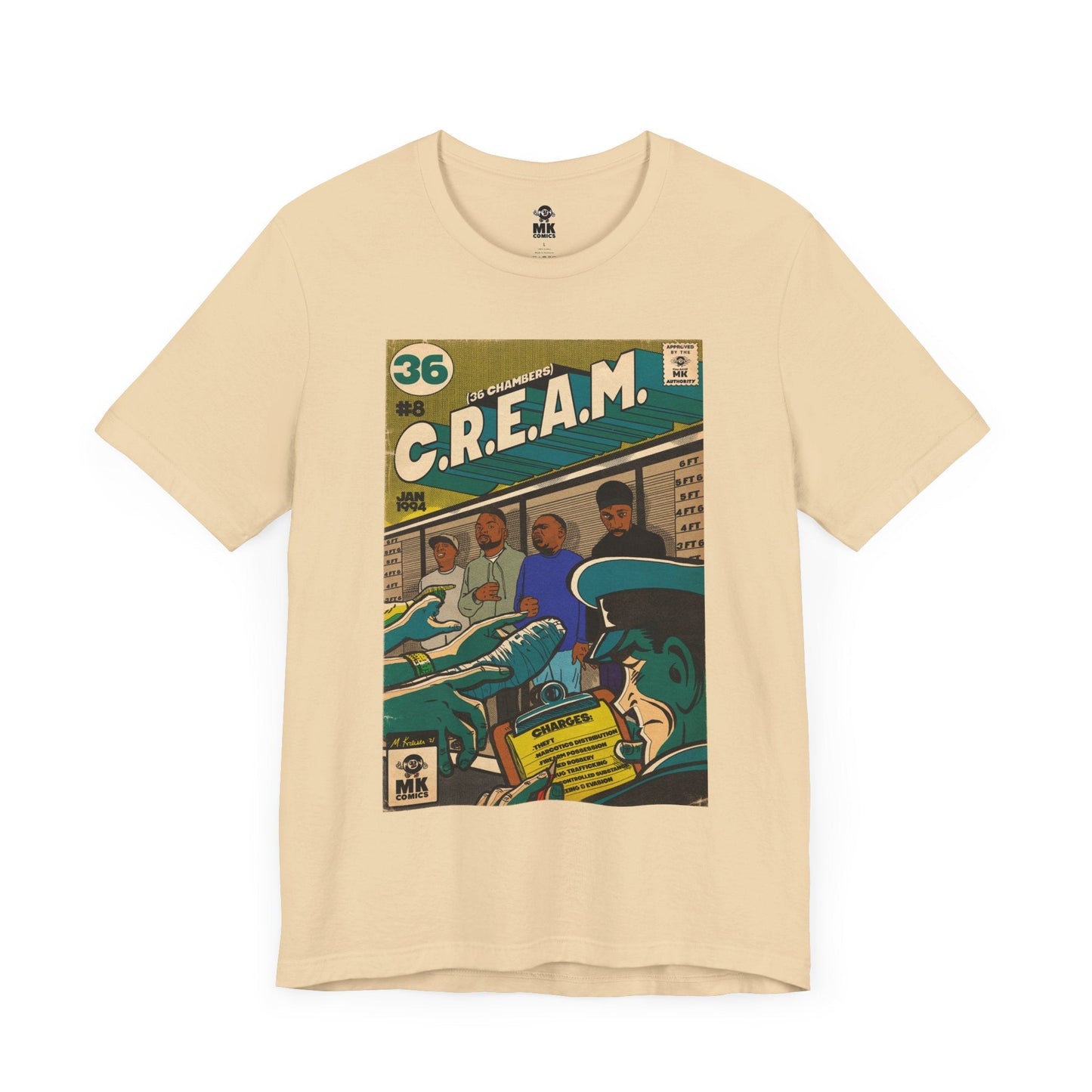 C.R.E.A.M - Unisex Jersey Short Sleeve Teem Fine Art Of MK