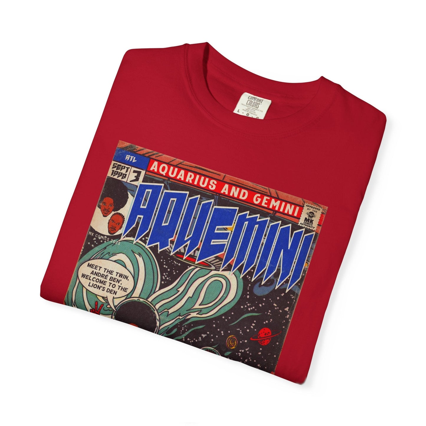 Aquemini - Comic Book Art - Unisex Comfort Colors T-shirt Fine Art Of MK