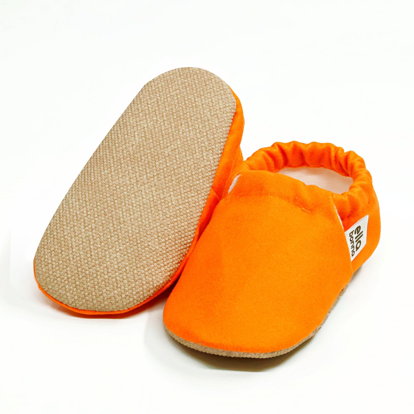 Ella Bonna Baby Moccasins, Slippers, Orange Ella Bonna Baby