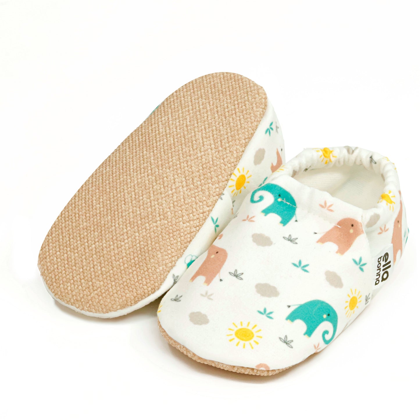 Ella Bonna Baby Moccasins, Slippers, Elephant Ella Bonna Baby