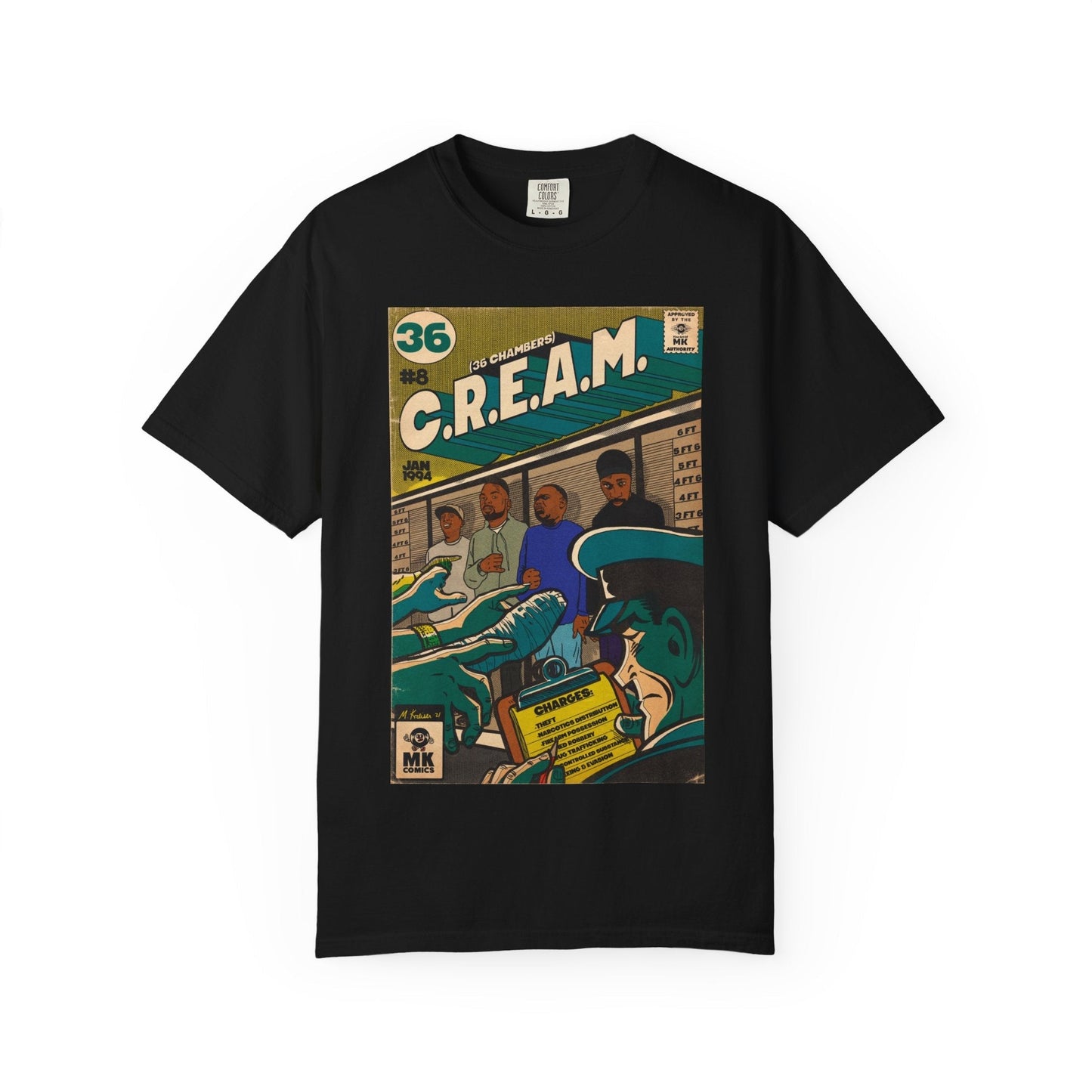 C.R.E.A.M - Unisex Comfort Colors T-shirt Fine Art Of MK