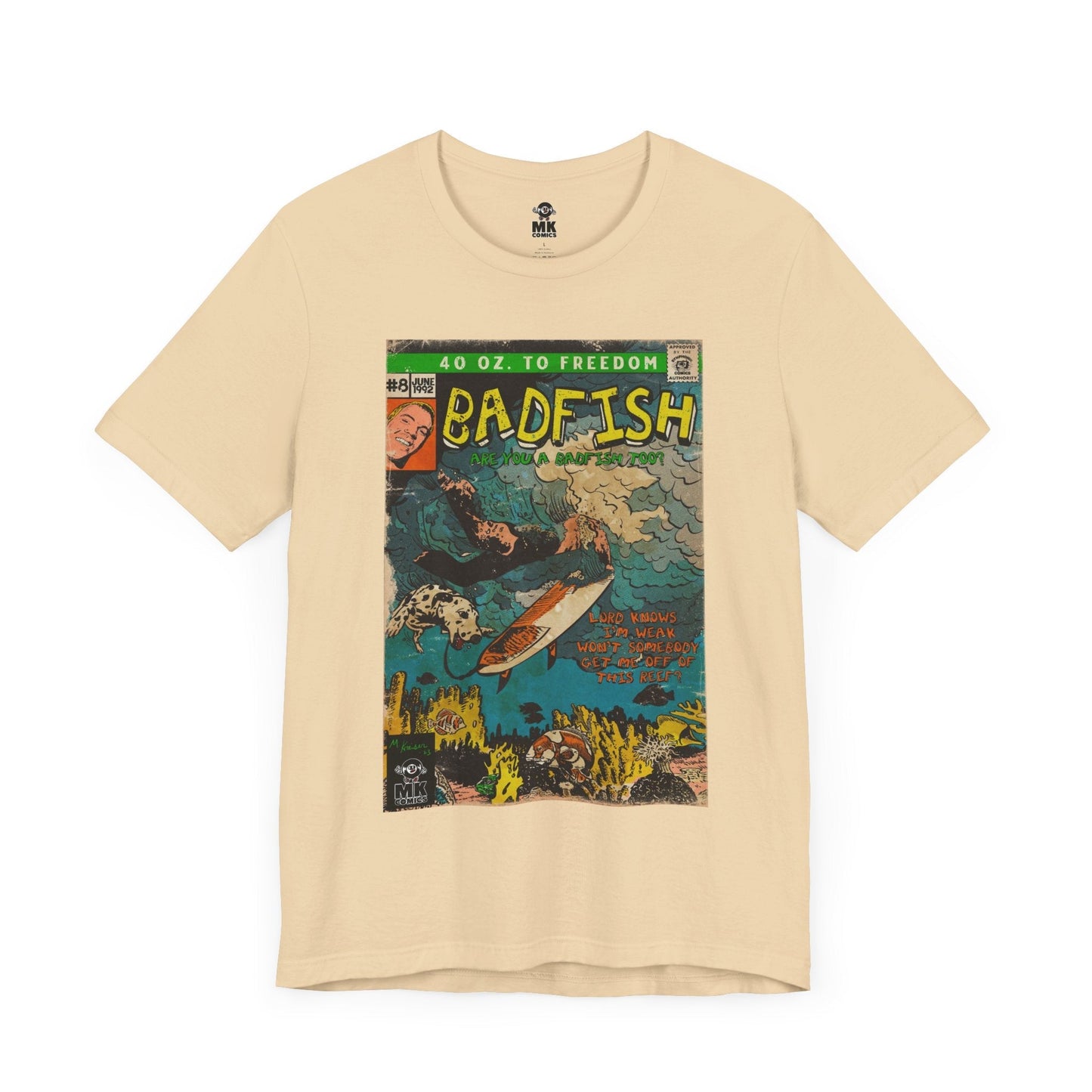 Badfish - Unisex Jersey Short Sleeve Tee Fine Art Of MK