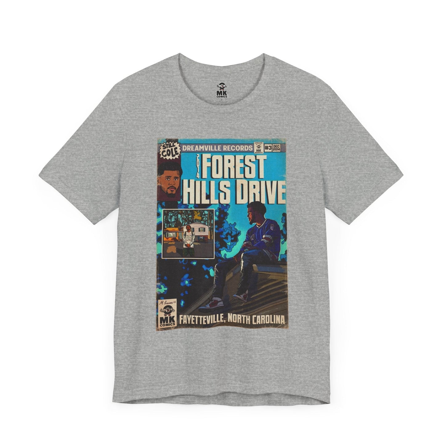 2014 Forest Hills Drive - Comic Book Art - Unisex Jersey Short Sleeve Tee Fine Art Of MK