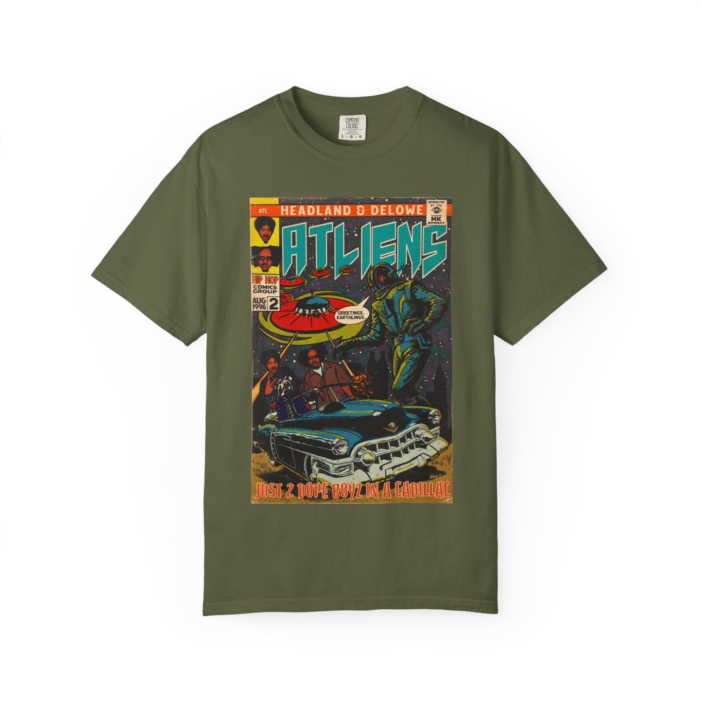 ATLiens - 2 Dope Boyz in a Cadillac - Unisex Comfort Colors T-shirt Fine Art Of MK