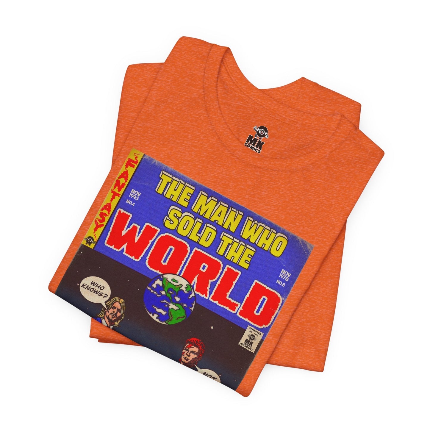 Bowie & Cobain - The Man Who Sold the World - Unisex Jersey Short Sleeve Tee Fine Art Of MK