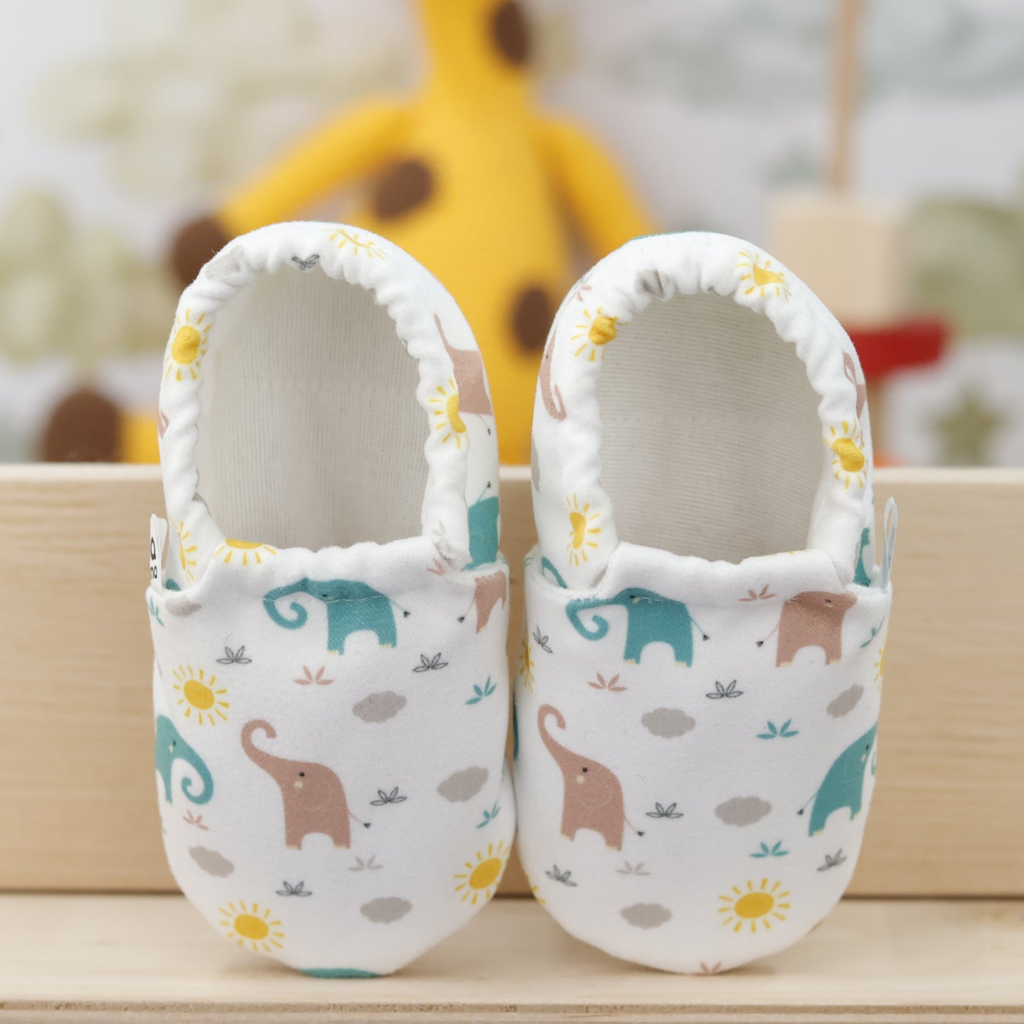 Ella Bonna Baby Moccasins, Slippers, Elephant Ella Bonna Baby