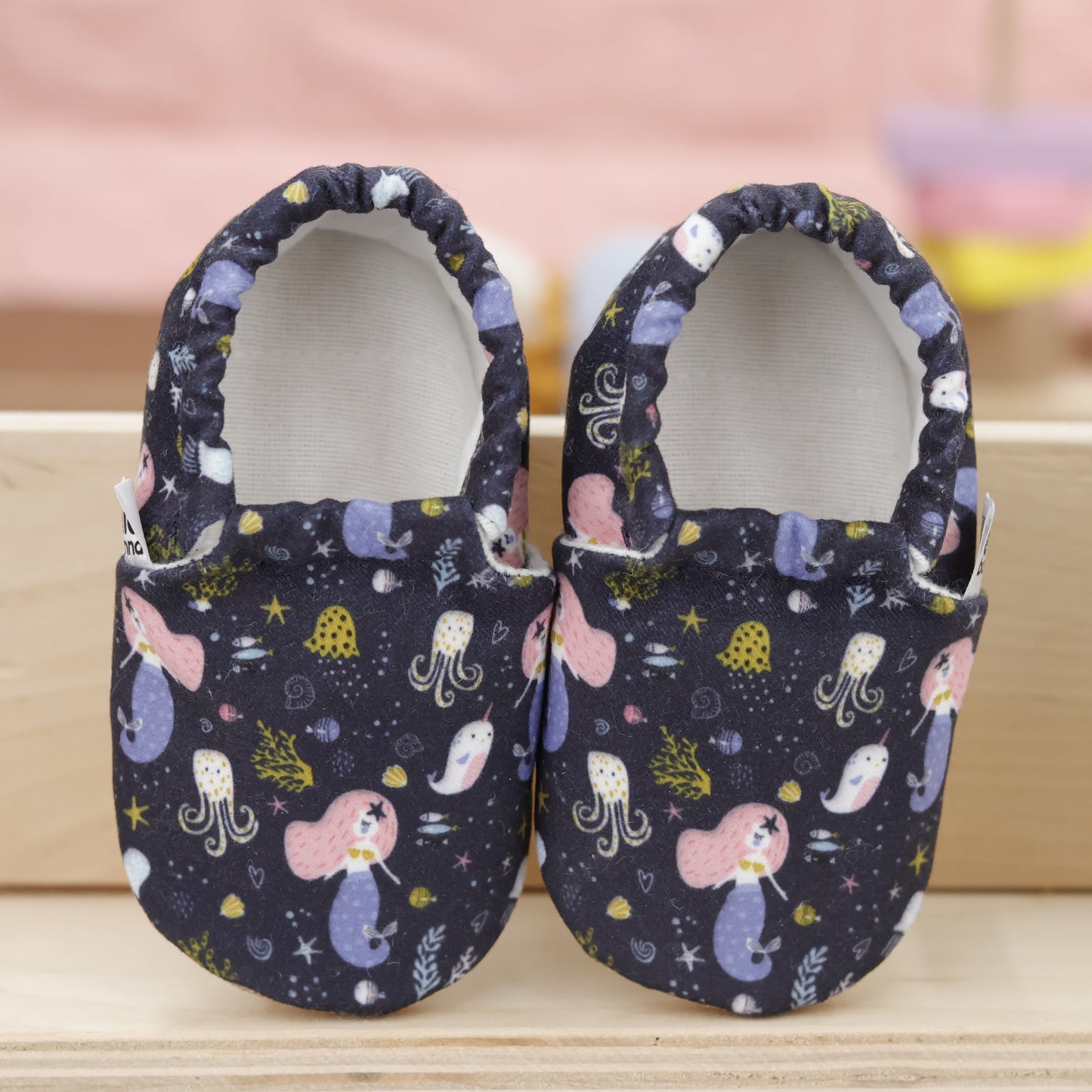 Ella Bonna Baby Moccasins, Slippers, Ocean Ella Bonna Baby