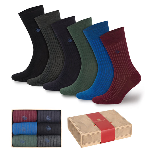 Men’s Bamboo Dress & Trouser Socks 6-Pack - 419 Bambooven
