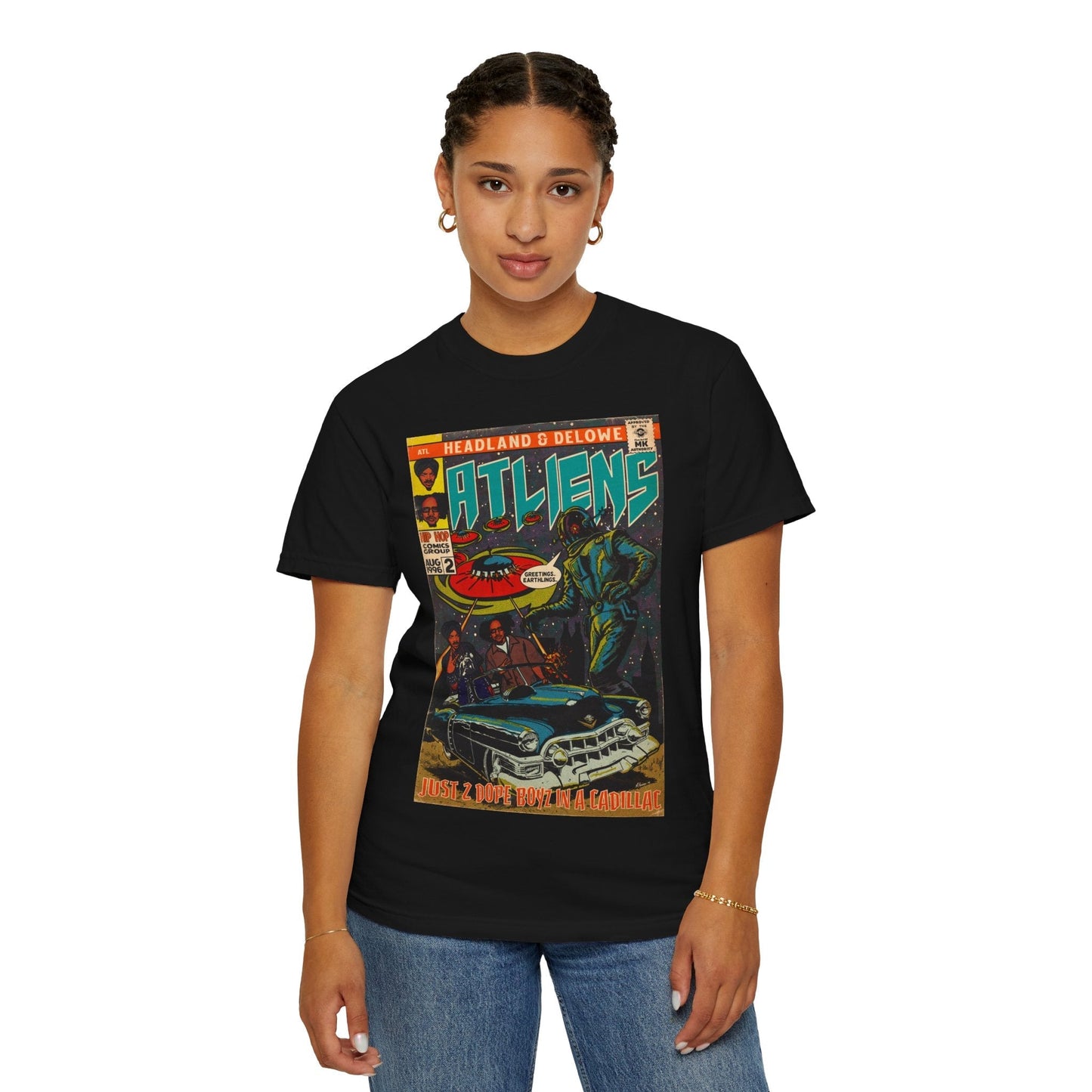 ATLiens - 2 Dope Boyz in a Cadillac - Unisex Comfort Colors T-shirt Fine Art Of MK