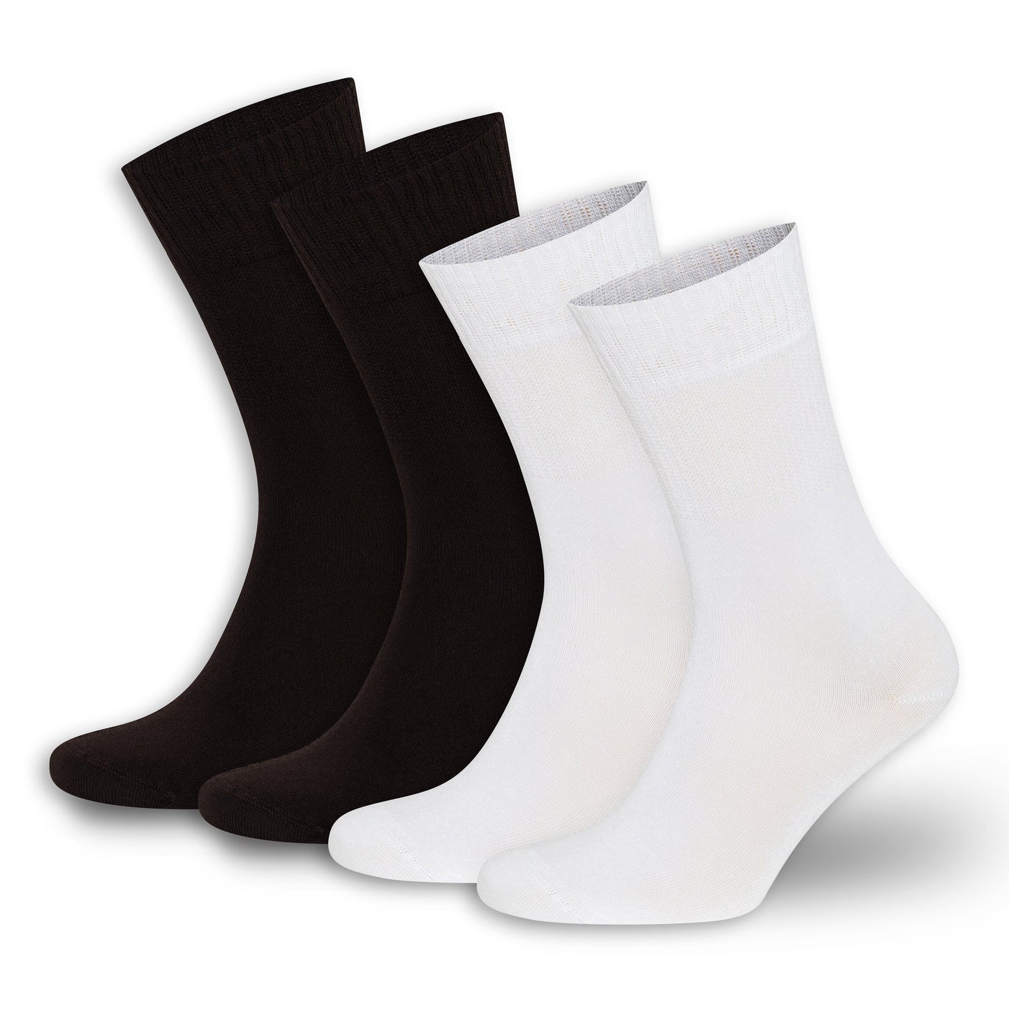 Men’s & Women’s Bamboo Diabetic Crew Socks 4-Pack Bambooven