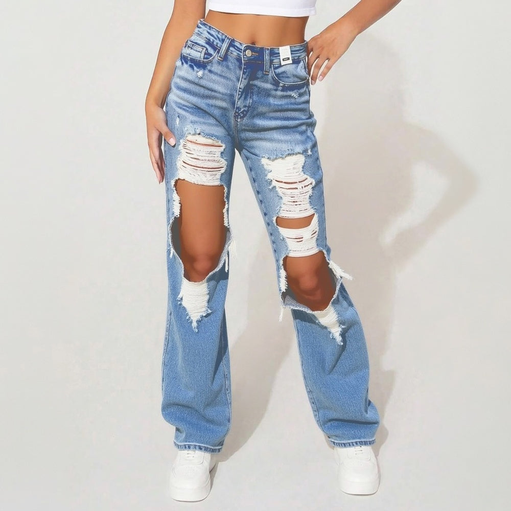 Women's High-Waist Jeans, Straight-Leg Drip Haven