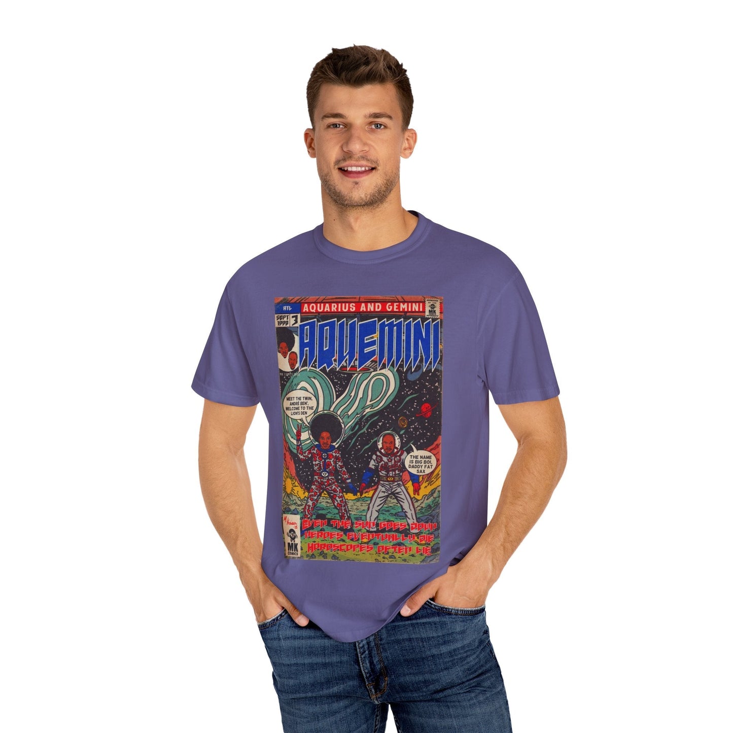 Aquemini - Comic Book Art - Unisex Comfort Colors T-shirt Fine Art Of MK