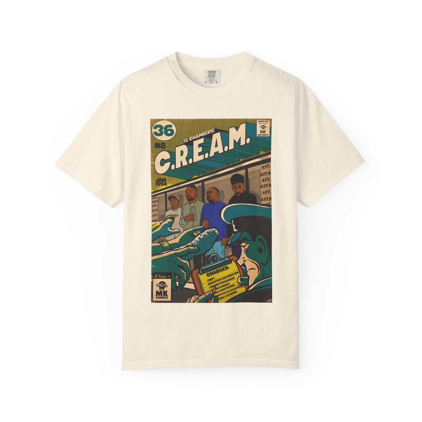 C.R.E.A.M - Unisex Comfort Colors T-shirt Fine Art Of MK
