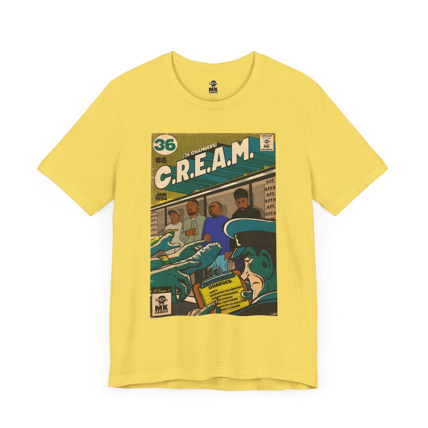 C.R.E.A.M - Unisex Jersey Short Sleeve Teem Fine Art Of MK