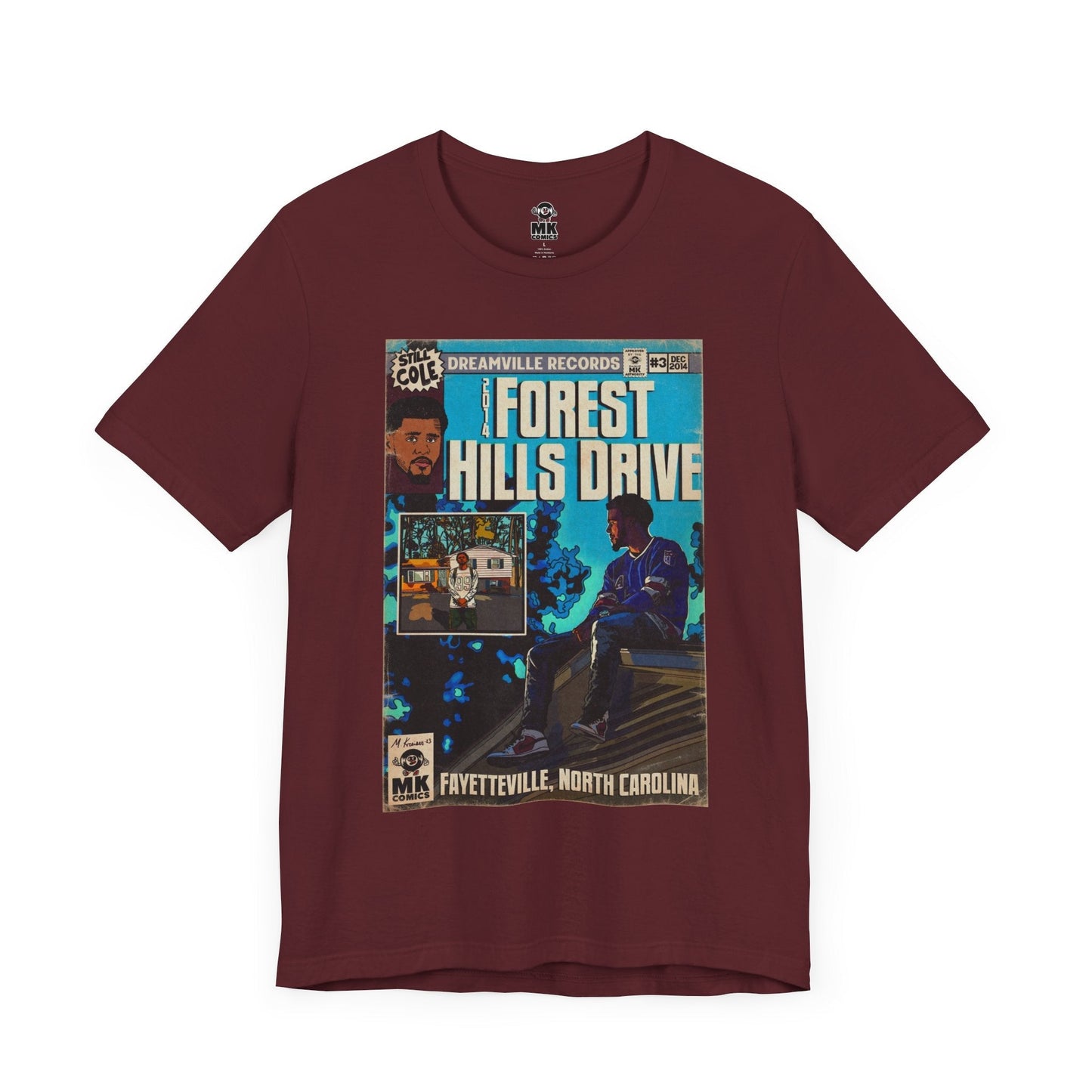 2014 Forest Hills Drive - Comic Book Art - Unisex Jersey Short Sleeve Tee Fine Art Of MK