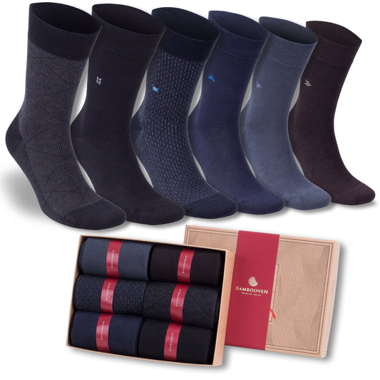 Men’s Bamboo Dress & Trouser Socks 6-Pack - 544 Bambooven