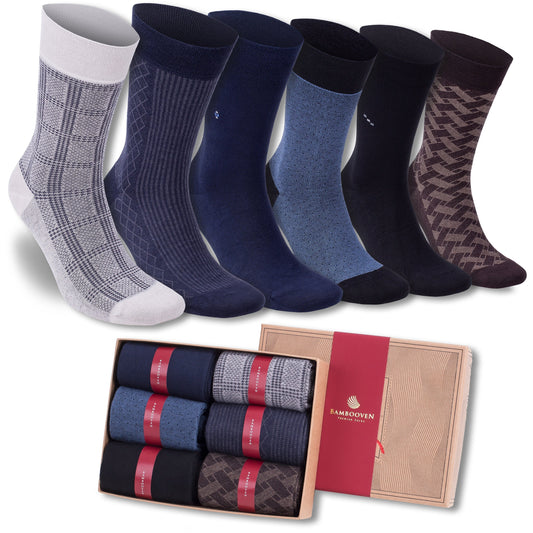 Men’s Bamboo Dress & Trouser Socks 6-Pack - 595 Bambooven
