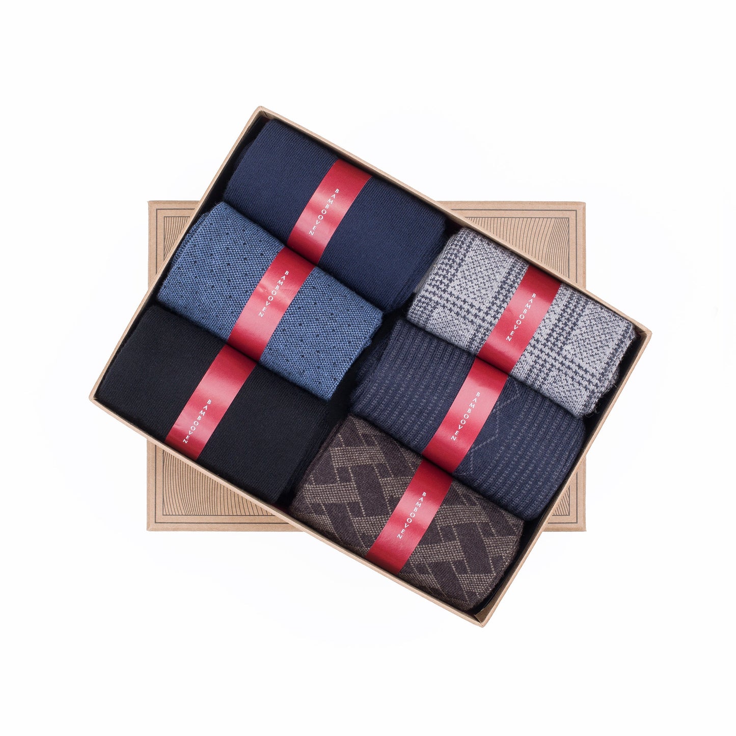 Men’s Bamboo Dress & Trouser Socks 6-Pack - 595 Bambooven