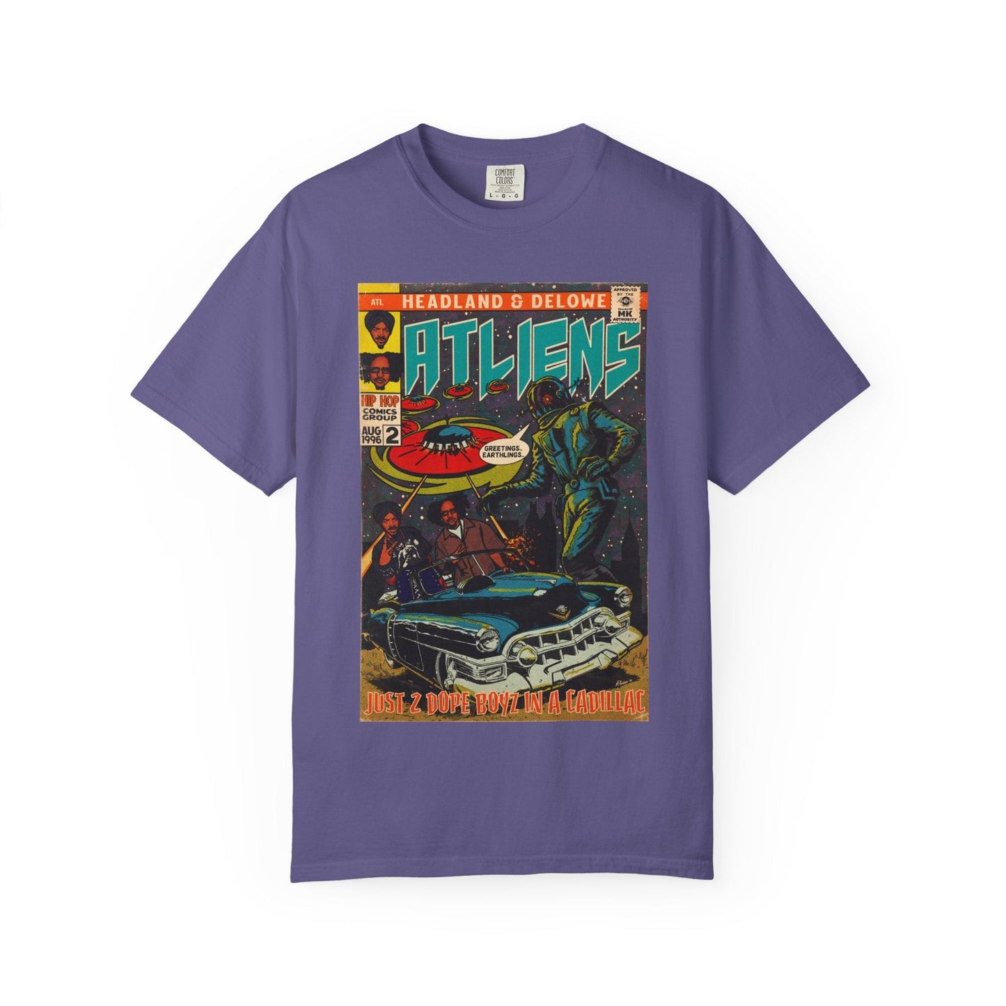 ATLiens - 2 Dope Boyz in a Cadillac - Unisex Comfort Colors T-shirt Fine Art Of MK