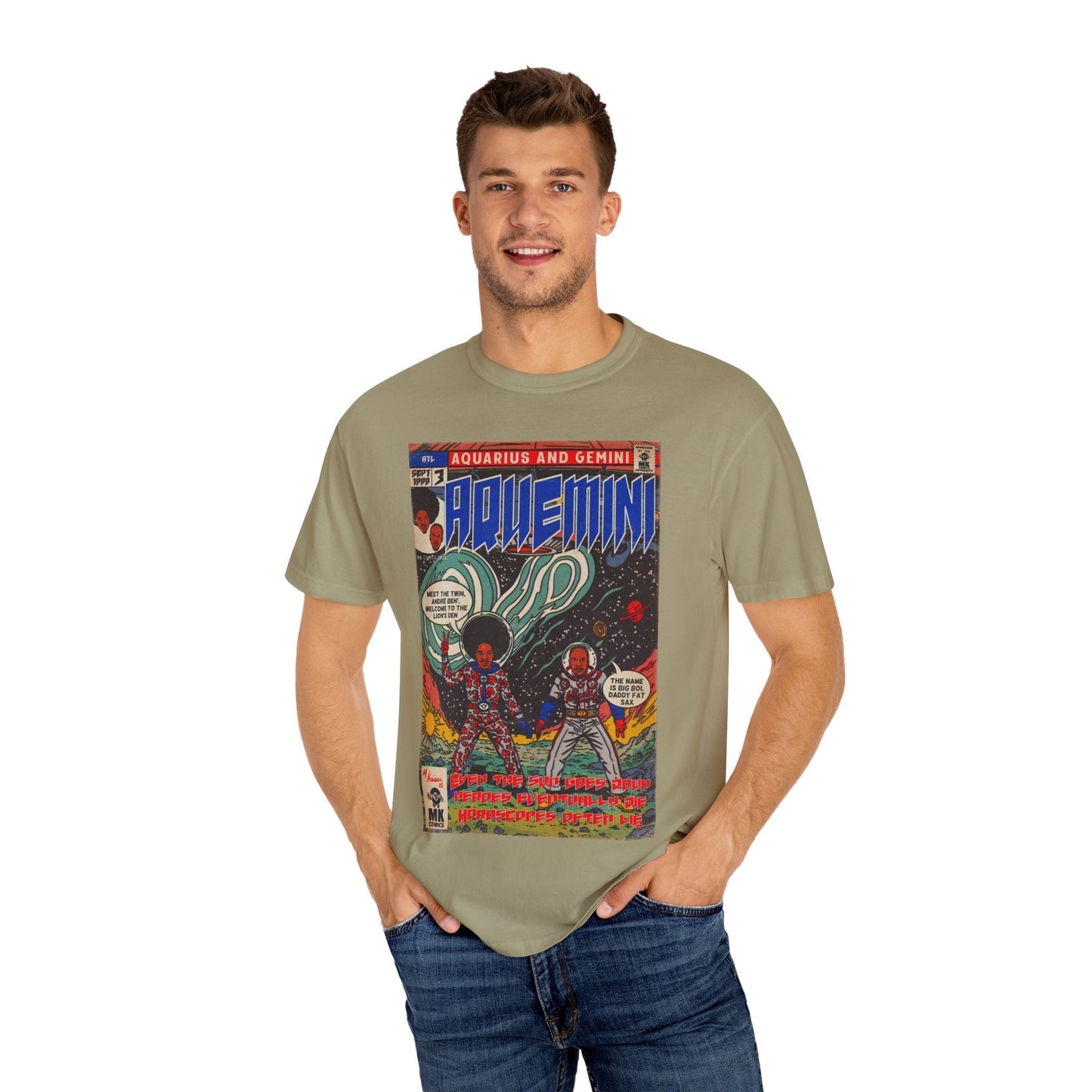 Aquemini - Comic Book Art - Unisex Comfort Colors T-shirt Fine Art Of MK