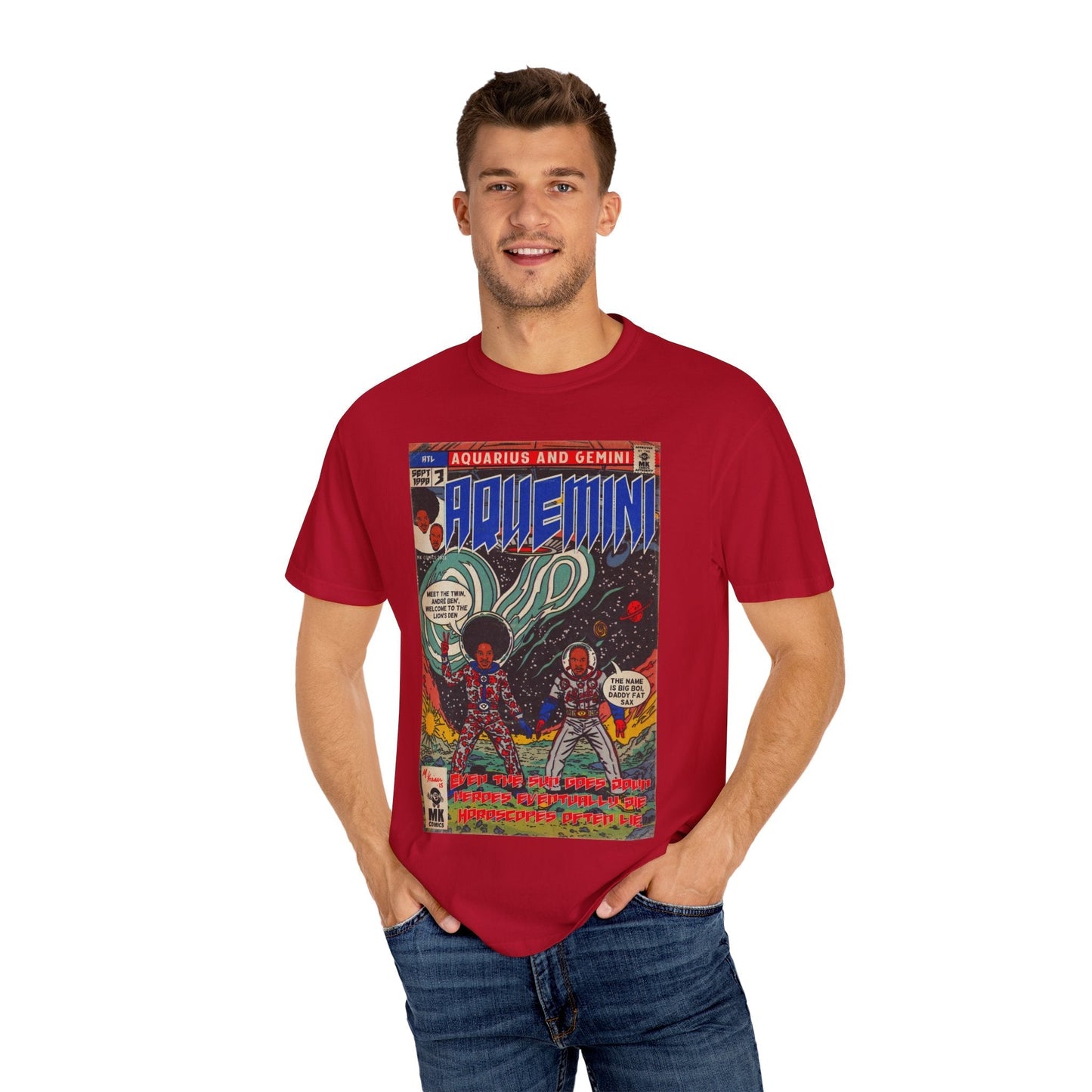 Aquemini - Comic Book Art - Unisex Comfort Colors T-shirt Fine Art Of MK