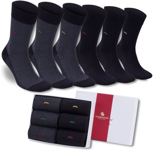 Men’s Bamboo Dress & Trouser Socks 6-Pack - 623 Bambooven