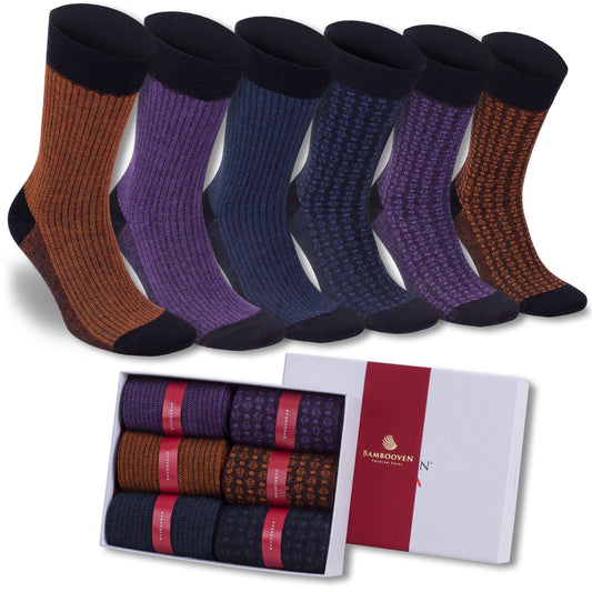 Men’s Bamboo Dress & Trouser Socks 6-Pack - 626 Bambooven