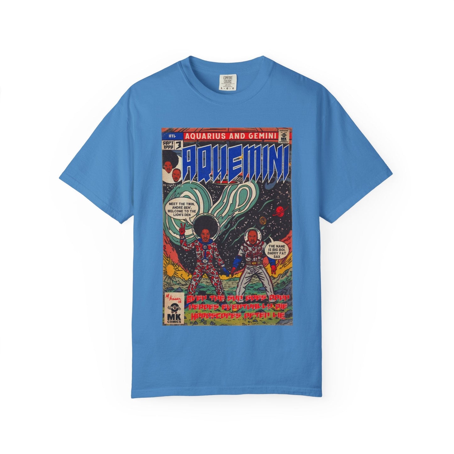Aquemini - Comic Book Art - Unisex Comfort Colors T-shirt Fine Art Of MK